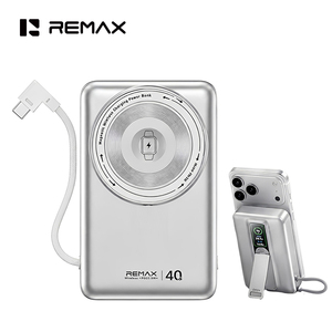 Cargador Inalámbrico Magnético REMAX FP-113 PD de 40W con Carga Súper Rápida, Pantalla Inteligente TFT, 20000mAh y Soporte Giratorio de 360° - Product Image 1
