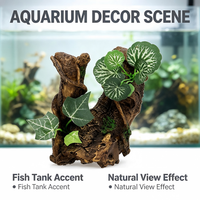 Petpetzone - Décoration de terrarium en résine texturée imitation bois flotté, écologique, pour reptiles