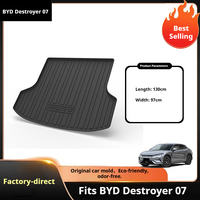 Tapis de coffre de voiture 3D résistant à l'usure en TPE pour BYD Dolphin Frigate 07 Seagull Destroy 05, tapis de dossier, protection de coffre
