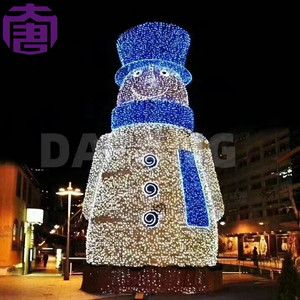 Luces Decorativas de Navidad LED Personalizables con Forma de Muñeco de Nieve, Luces de Navidad para Exteriores de Hierro Resistentes y Seguras en Varios Colores - Product Image 5