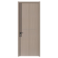 Portes d'entrée rustiques en bois massif de style antique, sur mesure, en acajou, avec charnières cintrées et serrure intelligente