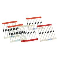 Lot d'échantillons de 200 diodes redresseuses Schottky à commutation rapide de 14 types, 1N4001 1N4007 1N5819