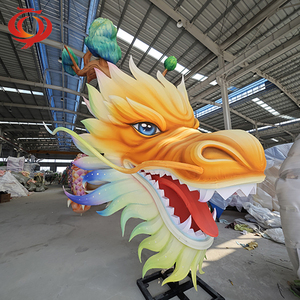 Extérieur Nouvel An Chinois Halloween Ramadan Célébration Éclairé Dragon Lanterne Peint Animal Soie Enfants Décoration pour l'obtention du diplôme - Product Image 3