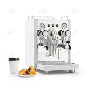 Mesin Espresso listrik profesional Gemilai 15 Bar, mesin Espresso pembuat kopi cappucino