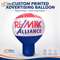 Ballon gonflable géant imprimé sur mesure, ballon gonflable avec logo Remax pour les événements publicitaires en plein air