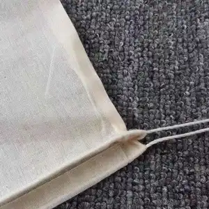 Mesh Bag Drawstring High Quality Reusable Organic Mesh Bag Cotton Double Drawstring Bag