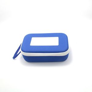 ODM Customizable Square PU Leather Electronics Storage Bag Thickened EVA Travel <b>Carry</b> <b>Case</b> Zipper Closure Big Capacity - Product Image 5