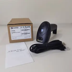 Codable CK2200 CCD Standard 1D Usb Handheld Barcode Scanner Black A4 Size Stock 32 Bit 1d Laser 200 Scans/sec 2.0W 400ma