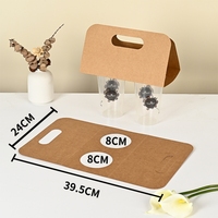 À emporter 2 4 porte-tasses jetable Clip-On utilitaire café boisson tasse pâte à papier Kraft fibre support plateau barres à jus tasse transporteurs