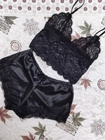 2pcs Sexy Nighty Sleepwear Silk Nightwear for Girls Spandex Lace Adult Pajamas Sets