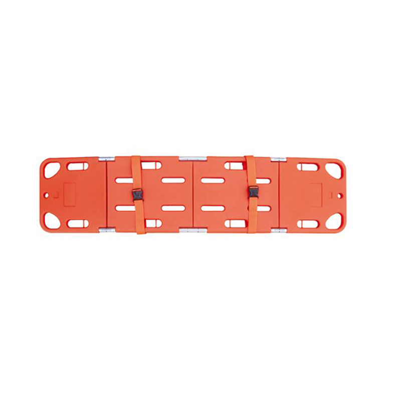MN-AS031 Durable Spine Board Fold able Stretcher Four Folding Spine Board Plastic Stretcher