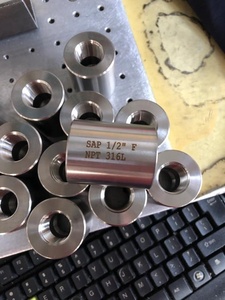 โลหะสแตนเลส SS316 ปลอมแปลงอุปกรณ์ท่อความต้านทานเกลียว NPT 3000LB <span class=keywords><strong>NPS</strong></span> 1/2 "-4" SCH160 ASME B16.11 ข้อต่อ - Product Image 5