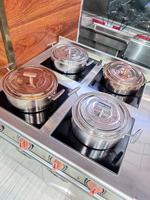 Cuisinière à induction en céramique Shenchu à 4 brûleurs |   Acier inoxydable 380V, contrôle indépendant, économie d'énergie, nettoyage facile