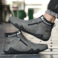 Chaussures de marche décontractées pour hommes de haute qualité, résistantes à l'usure, confortables, grande taille, semelle plate