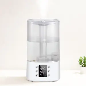 RUNAL 4L Auto Off Shutoff H2O Water Small Cool Mist Smart Ultrasonic Air Humidifier For Home