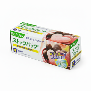 25P Bolsas de almacenamiento multiusos Diseño de doble cremallera para abrir y cerrar fácilmente - Product Image 1