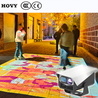 Projecteur de sol numérique Full HD 1080p interactif multicolore pour l'extérieur Système vidéo au sol Projecteur de sol holographique 3D