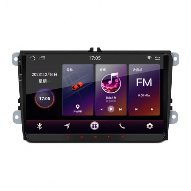 2+32GB 9 Inch Universal Android Car Stereo Radio for VW Skoda Seat  12V Compatible CarPlay Android Auto Touch Screen Car Radio