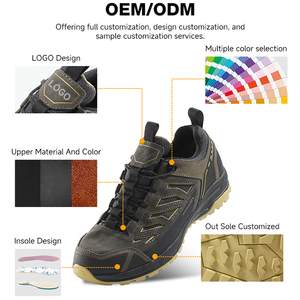 <span class=keywords><strong>Scarpe</strong></span> Unisex per Escursionismo e <span class=keywords><strong>Trail</strong></span> <span class=keywords><strong>Running</strong></span>, Impermeabili, Leggere, in Pelle Scamosciata e Mesh, con Lacci Classici, per Tutte le Stagioni - Product Image 6