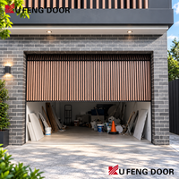 Porte de garage automatique moderne en alliage d'aluminium avec grille pour villa, maison, parking de voitures, isolée, vente en gros, distributeur