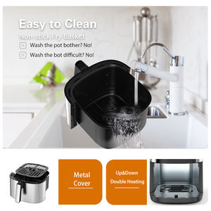 <span class=keywords><strong>2025</strong></span> Haushalts elektrische Luft fritte use Heiß verkauf 6L 7L 8L Kapazitäten Großhandel Günstige anpassbare quadratische Form - Product Image 3