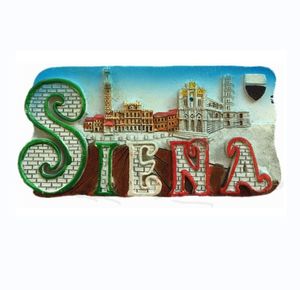 Смола Сиена Итальянский 3D холодильник магнит сувенир. Украшение для дома и кухни магнитные наклейки из смолы ручной работы - Product Image 1