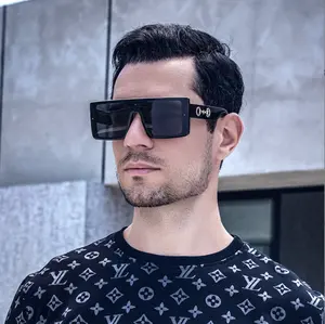 Gafas de sol cuadradas a la moda para hombre y mujer, lentes de sol con protección cuadradas uv400, sin montura, de una pieza, a la moda, 2022