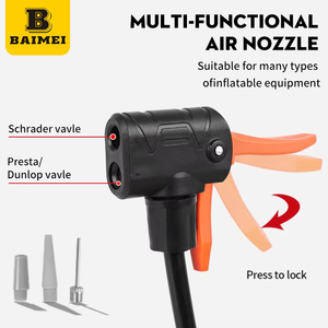 <span class=keywords><strong>Pompe</strong></span> à pied pour pneus de vélo, VTT et moto, vente directe usine BAIMEI, best-seller - Product Image 2