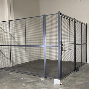 ドライバーサーバーケージ ワークショップ倉庫 金属鋼板 セキュリティパーティション ワイヤーメッシュロッカー - Product Image 2