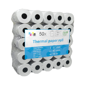 Rouleaux de papier <span class=keywords><strong>thermique</strong></span> <span class=keywords><strong>TPE</strong></span> UNIVERS GRAPHIQUE pour terminaux de cartes de crédit Ingenico IWL220 (Pack de 50) - Cadeau - Product Image 1