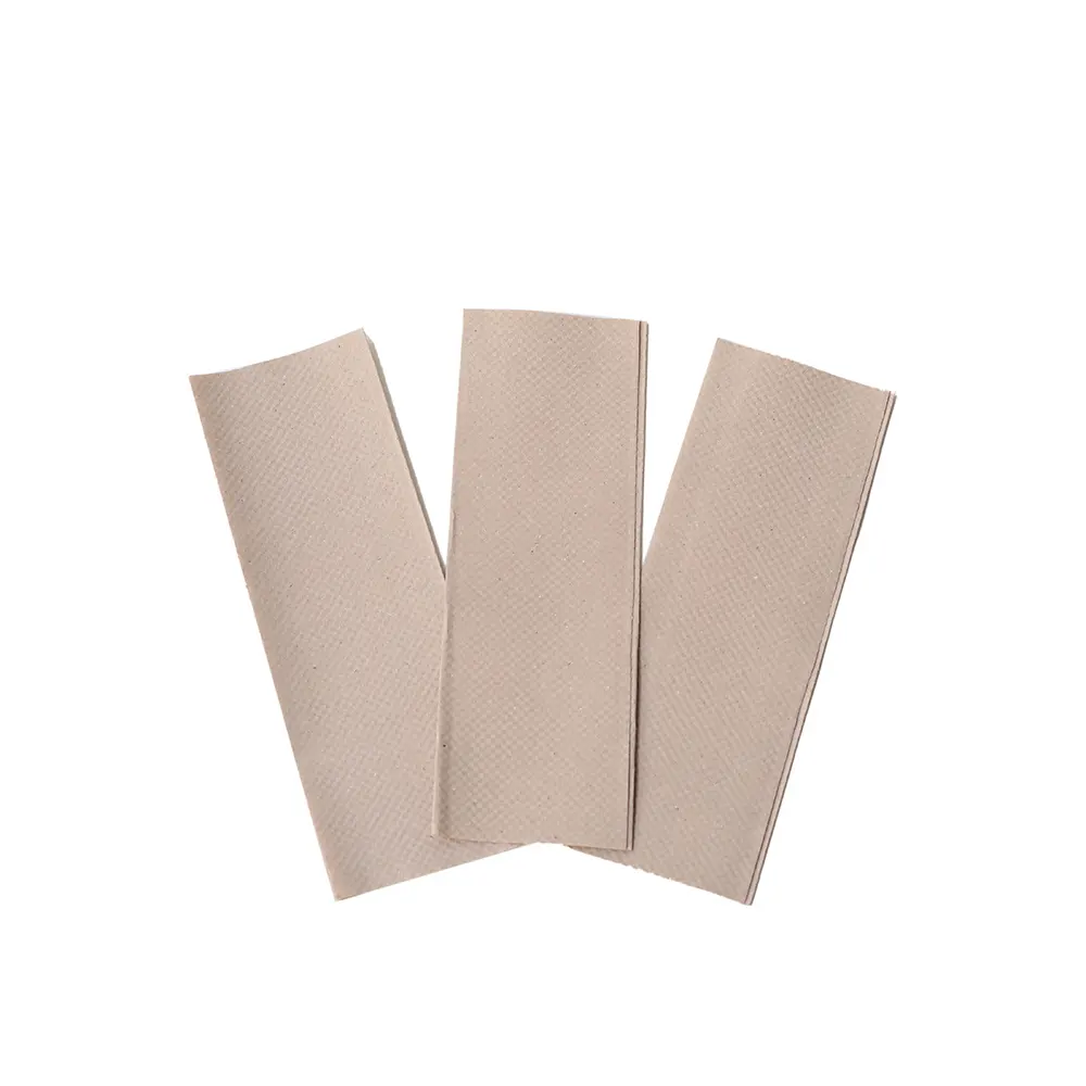 Sıkıştırılmış kağıt havlu keten konuk havlu tek kullanımlık ticari banyo katlanmış doku el kağıt Logo ithalat