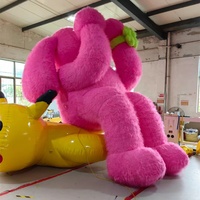 Ballon gonflable d'extérieur en peluche de Noël ours chat noir monstre dessin animé arc pour décorations de fête de vacances garantie 1 an
