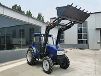 Tracteur agricole 50hp 4wd avec chargeur frontal pelleteuse pelleteuse pelle tracteur agricole d'occasion à vendre