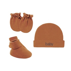Guantes antideslizantes de una sola capa para recién nacidos, cubrepiés, cubremanos y cubrebocas para bebés - Product Image 6