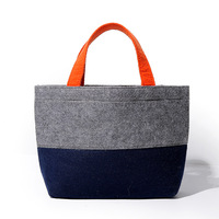 Prix usine feutre sacs fourre-tout pour femmes feutre sac à main Shopping sac à bandoulière peut être personnalisé boîte pliable Opp sac Rectangle
