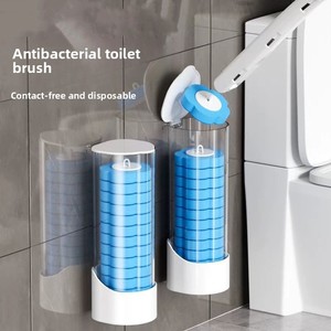 Juego de Escobillas de Inodoro Desechables para Limpieza sin Puntos Muertos, Accesorio Doméstico de Pared con Cabezal Reemplazable - Product Image 1