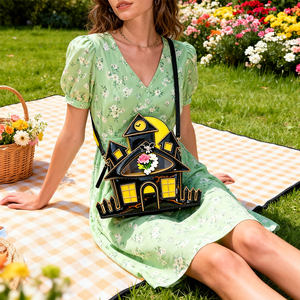 Aangepaste kasteel gotische ontwerp Ita handtas tas voor dames mode schattige crossbody dagelijkse school college gebruik handtas - Product Image 5