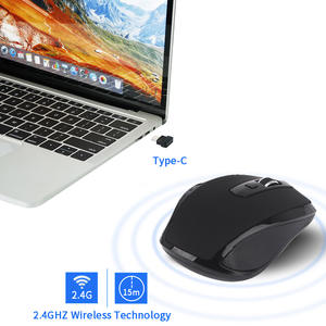 Souris sans fil USB-C silencieuse pour ordinateur portable de bureau et de jeu - Souris optique sans fil créative - Product Image 2