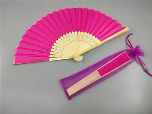 Organza Fan Bag <b>Drawstring</b> <b>Pouch</b> Fan Sleeve Gift Packaging Custom Embroidery Logo Pattern Color Customizable - Product Image 2