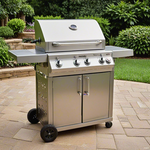 4-Burner BBQ With Side Burner 49200 BTU Output Cooking Grids Outdoor FF-ST-4B-03 Gas Bbq Grill - Product Image 6