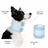 Collier de récupération souple respirant en maille pour chiens et chats, alternative au collier de protection post-opératoire, anti-léchage, réglable