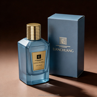 Flacons en verre vides de 100 ml de haute qualité pour parfum de luxe avec pulvérisateur, couleur personnalisée, étiquettes métalliques, emballage cosmétique