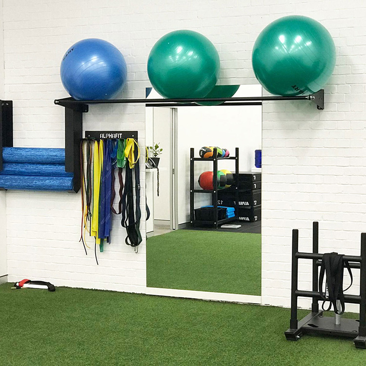 Supporto Da Parete Per Palla Ginnastica – 2 Pezzi, Organizer Per Fitness, Capacità 30kg, Adatto Per Palle Fino A 58cm