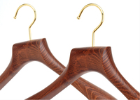 Cintres en bois de qualité supérieure Guilin Jason, cintre à vêtements à un seul niveau, garde-robe personnalisée, épaule large R