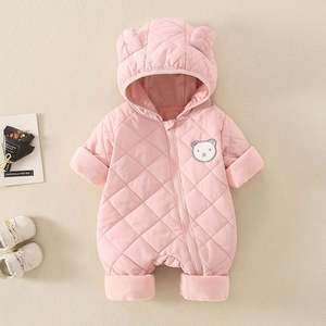 Combinaison en tricot chaude d'hiver Vêtements pour bébés et tout-petits Garçons Filles Combinaison à capuche avec oreilles 3D Pull pour bébé Combinaison de neige - Product Image 6