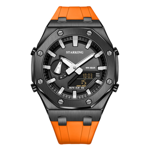 Orologio Digitale da Uomo di Alta Qualità con Cinturino in Silicone, Stile Casual e Sportivo, Resistente all'Acqua e Display Analogico-Digitale - Product Image 5