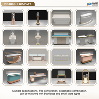 Boutique de bijoux en or de luxe, rendu 3D, dessin, plan de présentoir personnalisé, conception OEM ODM