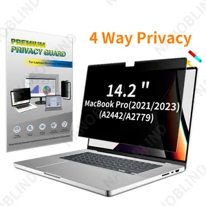 NANOBLIND 4 Way Privacy Filter Sunshine Proof Laptop Privacy Filter Smart Adsorption Privacy Screen For Macbook Pro 14.2inch