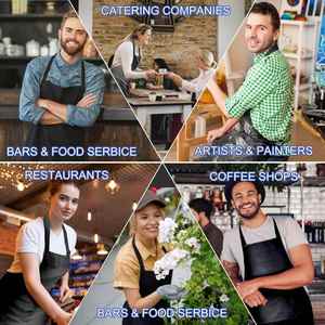 Tabliers unis économiques pour événements promotionnels, achat en gros, vêtements de travail de cuisine, tablier de cuisine imprimé avec logo personnalisé pour cadeaux promotionnels - Product Image 6