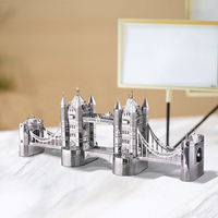 Rompecabezas Metálico 3D del Puente de la Torre de Londres de Piececool, Kit de Modelo para Ensamblar, Manualidad Educativa para Adultos, Regalo